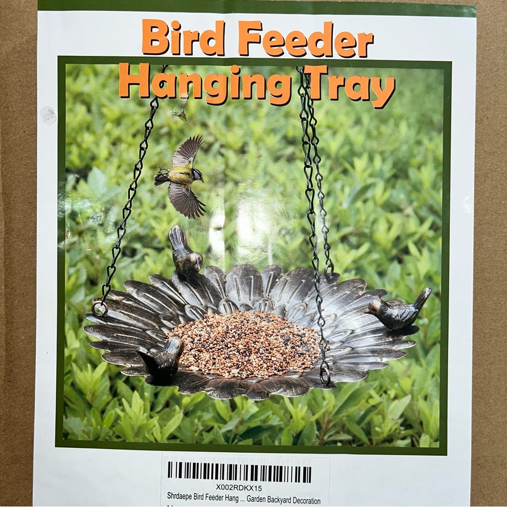 bird feeder hanging tray